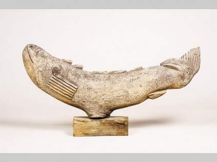 The Leaping Fish sculpted by Jackson Hlungwani is also on display.