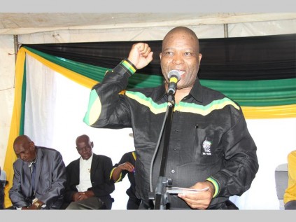 Limpopo MEC for Public Works Dickson Masemola campaigns for ANC votes in the Zebediela and Lebowakgomo area on Saturday.