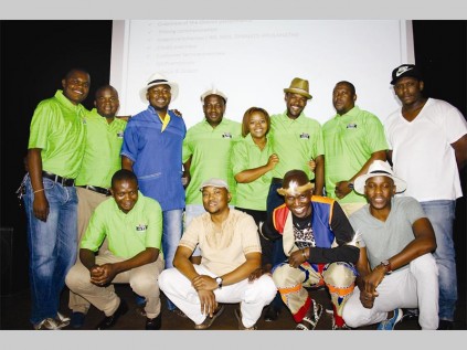 SAB Polokwane regional representatives ce-lebrate Heritage day at Meropa Casino and Entertainment World last Wednesday.