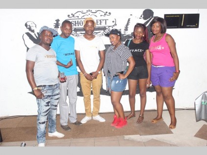 The My Face team is Kulcu Hiine (designer), Rali Maletjie (stylist), Kgabo Maleka (stylist), Fortunate Maleka (managing director), Lily Mohale (beautician), and Petty Moroana (beautician). My Face recently introduced a branded T-shirt during an event in Seshego.