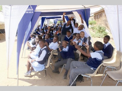 Esau Masedame Primary School learners during the excellence awards.