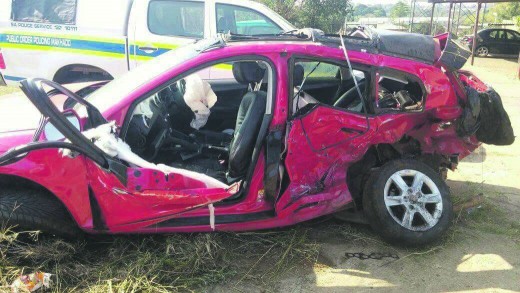The vehicle gospel star Mpho Regalo (Gangashe) died in. Photo: Supplied