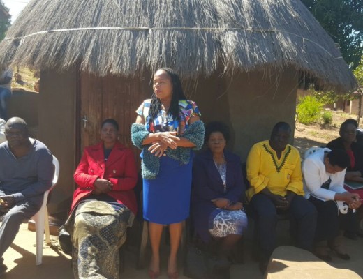 The Health MEC, Dr Phophi Ramathuba, visits the family and offers words of comfort with the hope that Livhuwani Malivhoho’s body will be found.